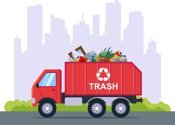 Garbage Truck Illustration